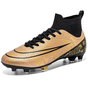 Chuteira de Campo de Futebol Racer CALÇADOS Conceito Shoes Dourado 33 